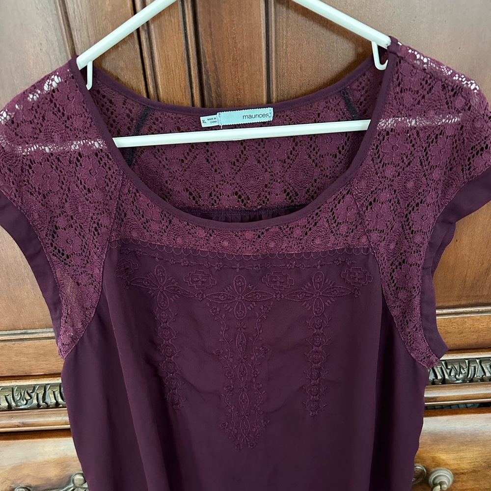 Maurices purple xl shirt